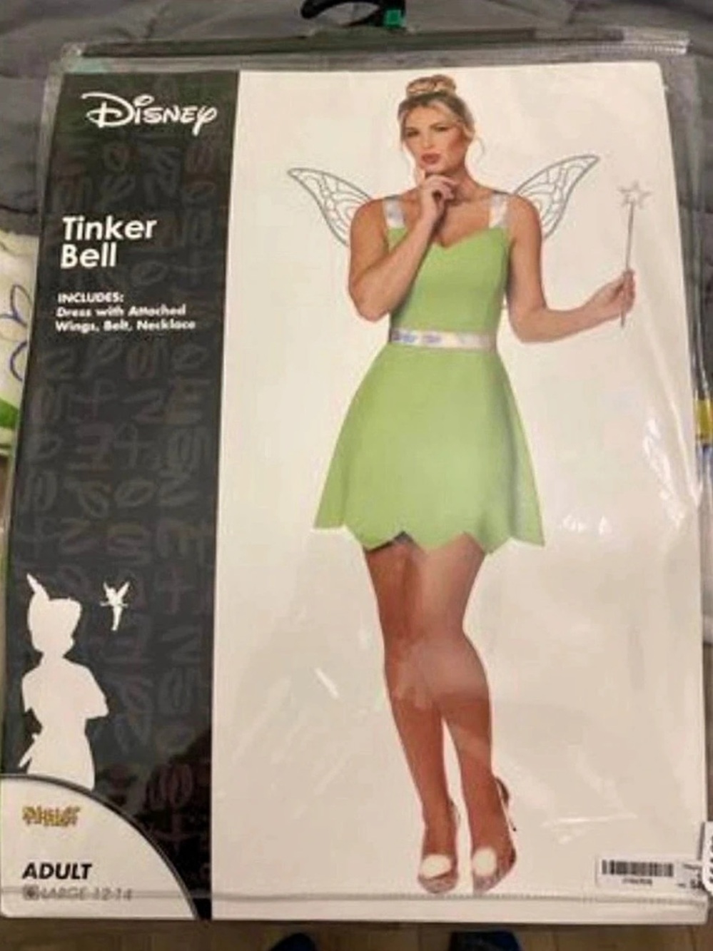 Disney Tinker Bell Deluxe Adult Costume Green & Blue